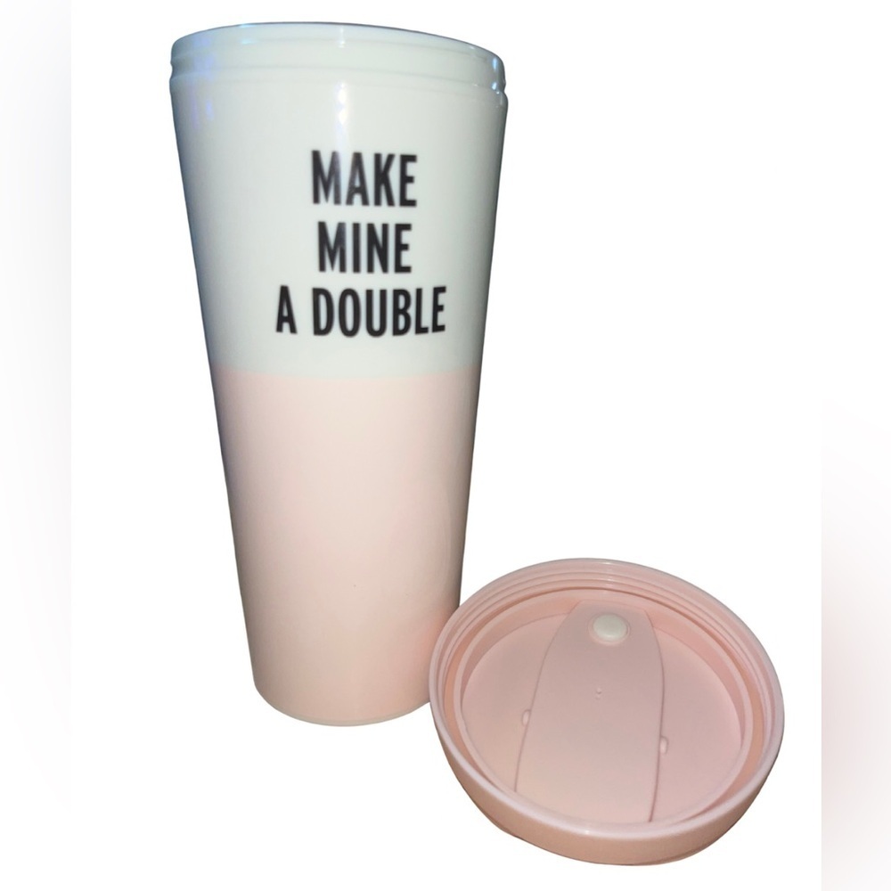 NWOT Kate Spade New York "Make Mine a Double" 16oz. Insulated Thermal Travel Mug